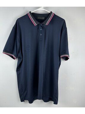 G/FORE Blue Pink Skulls  Bald Head Island Golf Club SS Golf Polo Men's Xl
